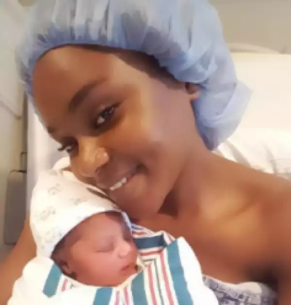 Nollywood Actress, Isaac Nsikan Welcomes First Child In The U.S (Photos)